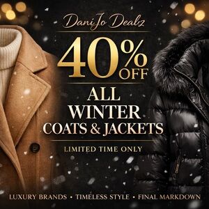 Brown and Black Winter Coats